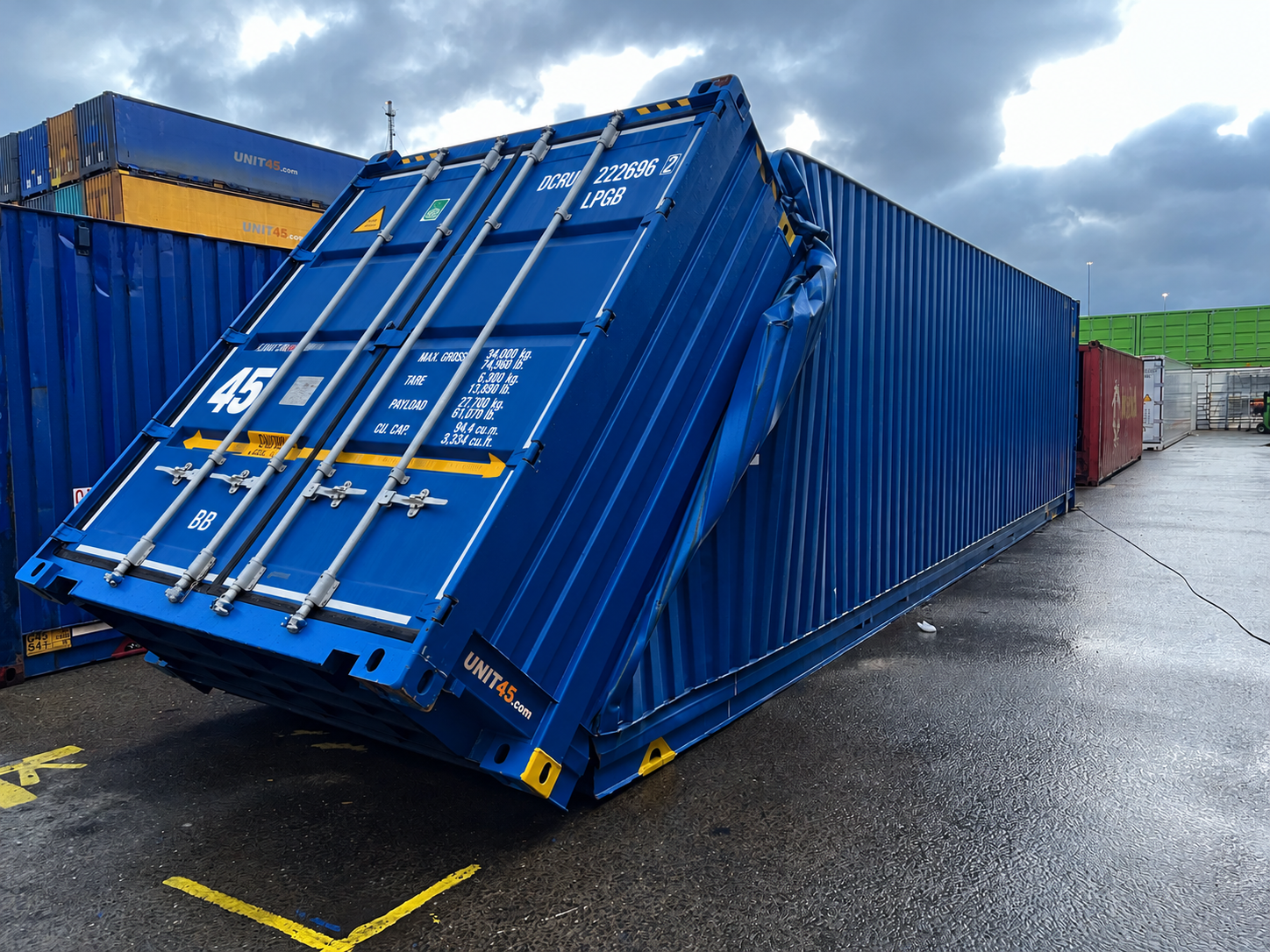 45ft High Cube Pallet Wide Repair — Before