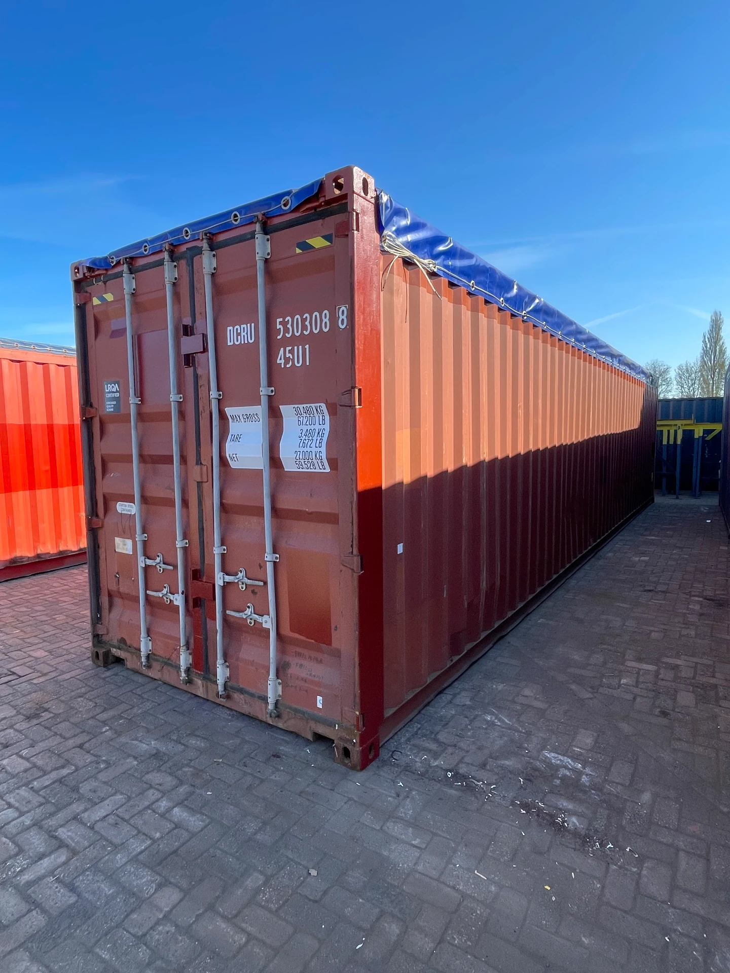 40ft High Cube Open Top – Rebuild — buitenaanzicht