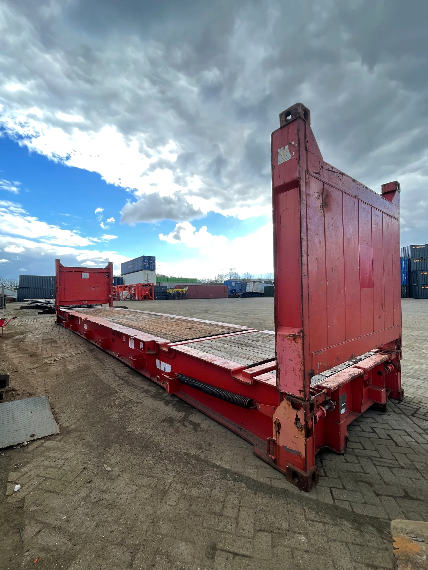 40ft High Cube Flatrack — buitenaanzicht