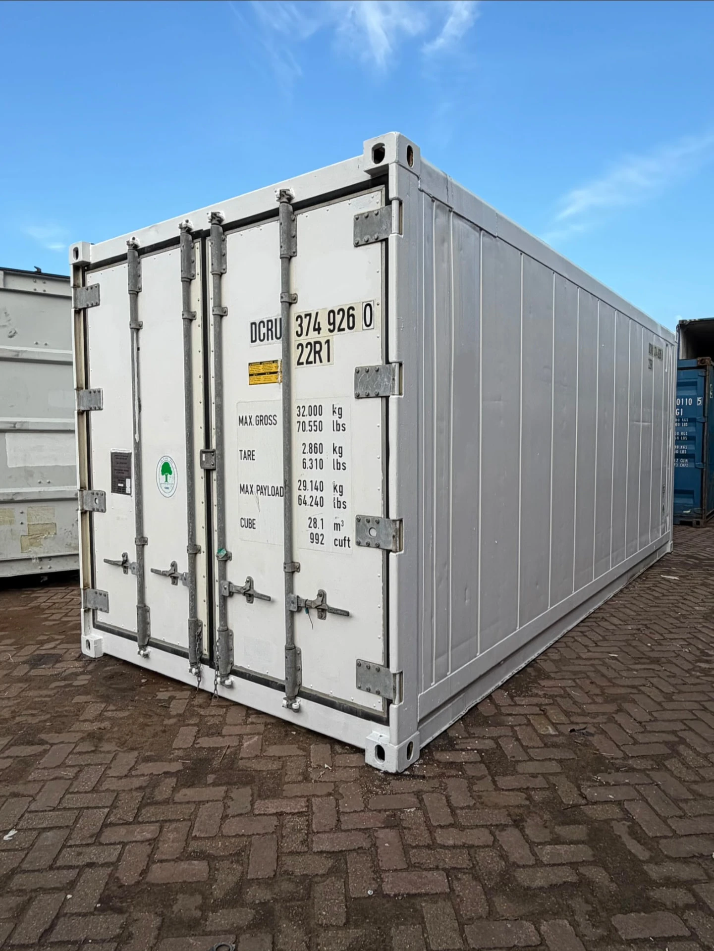 20ft Reefer — buitenaanzicht
