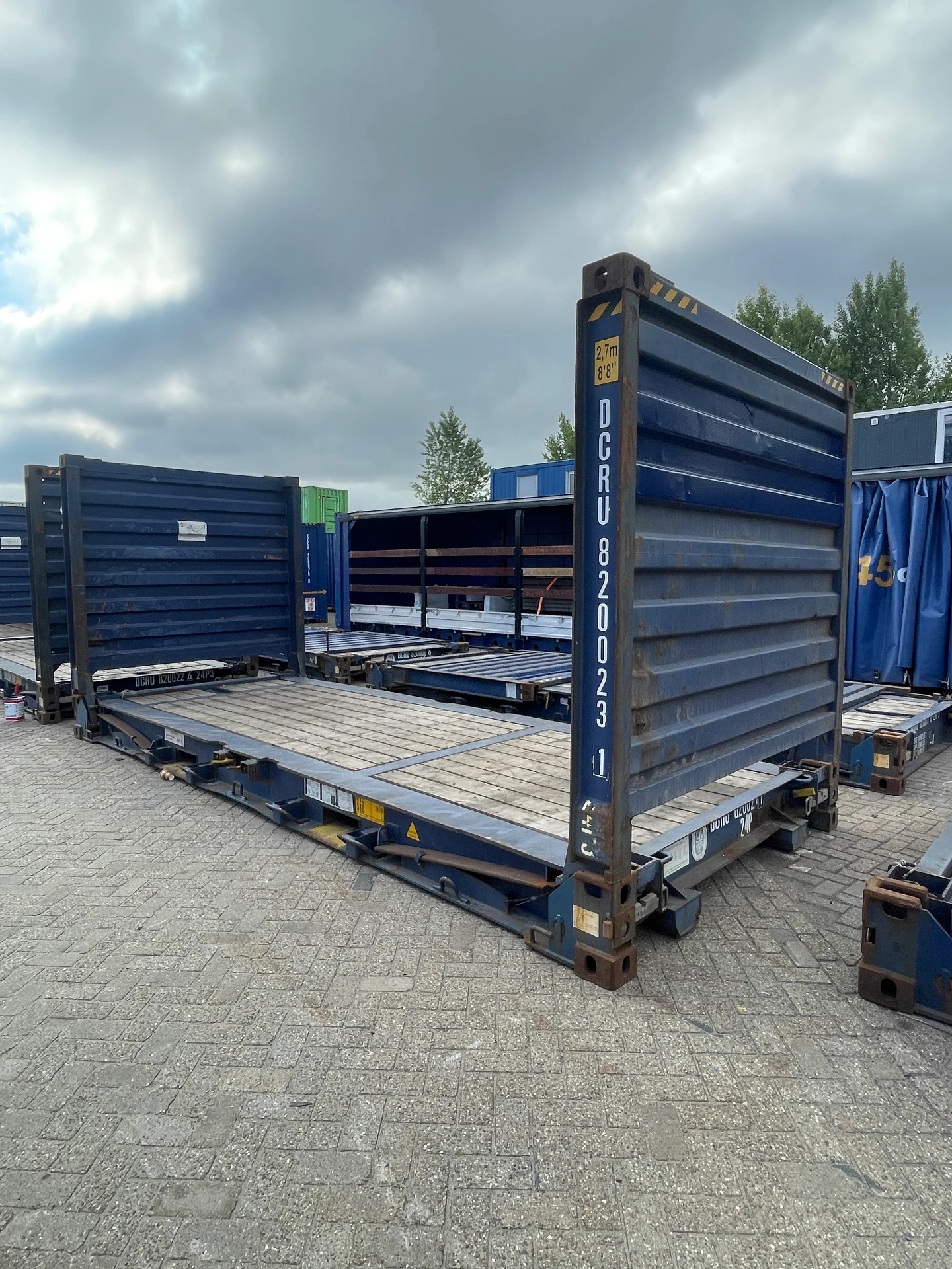 20ft Flatrack — buitenaanzicht
