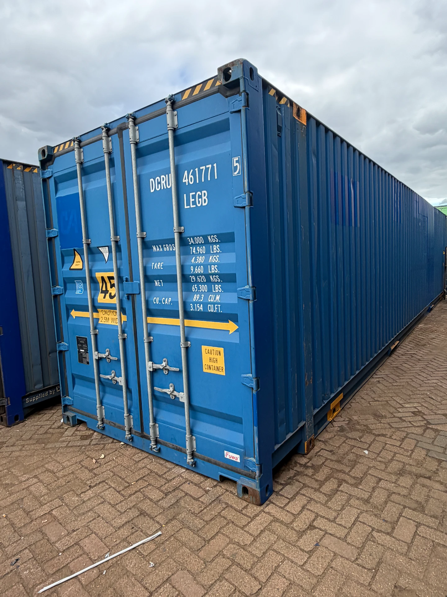 45ft High Cube Pallet Wide